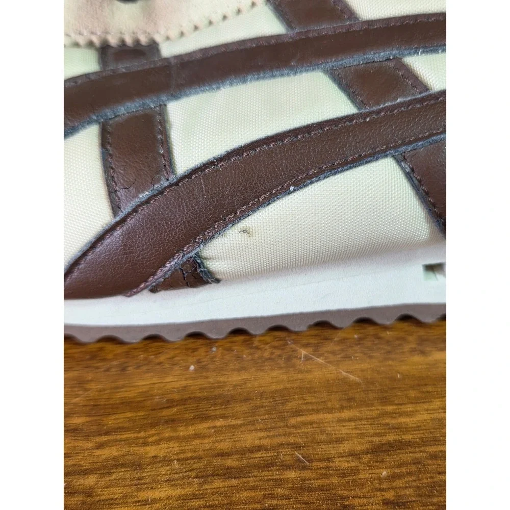 Onitsuka Tiger Ultimate 81 Mens 13 Cream Brown Sneakers HN402 Low Top Shoes